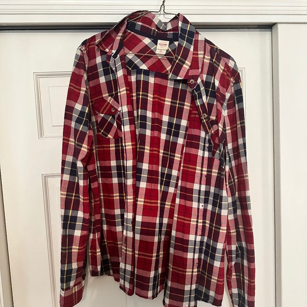 Plaid button down